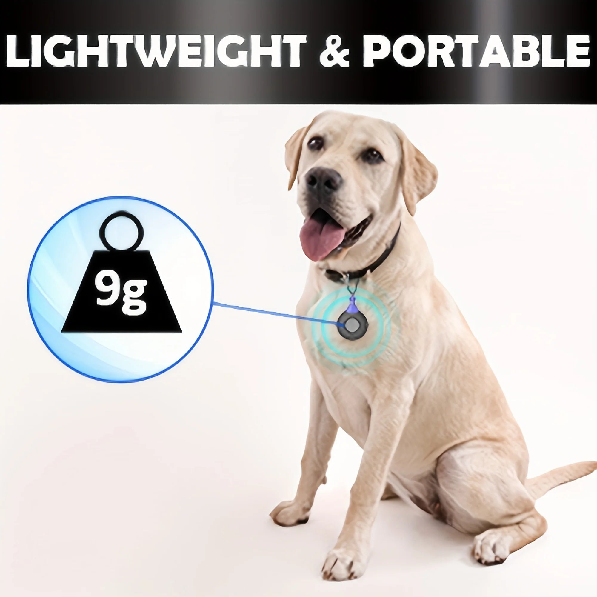 Ultrasonic Pet Repeller – Anti-Puces, Tiques, Moustiques et Insectes pour Chats & Chiens