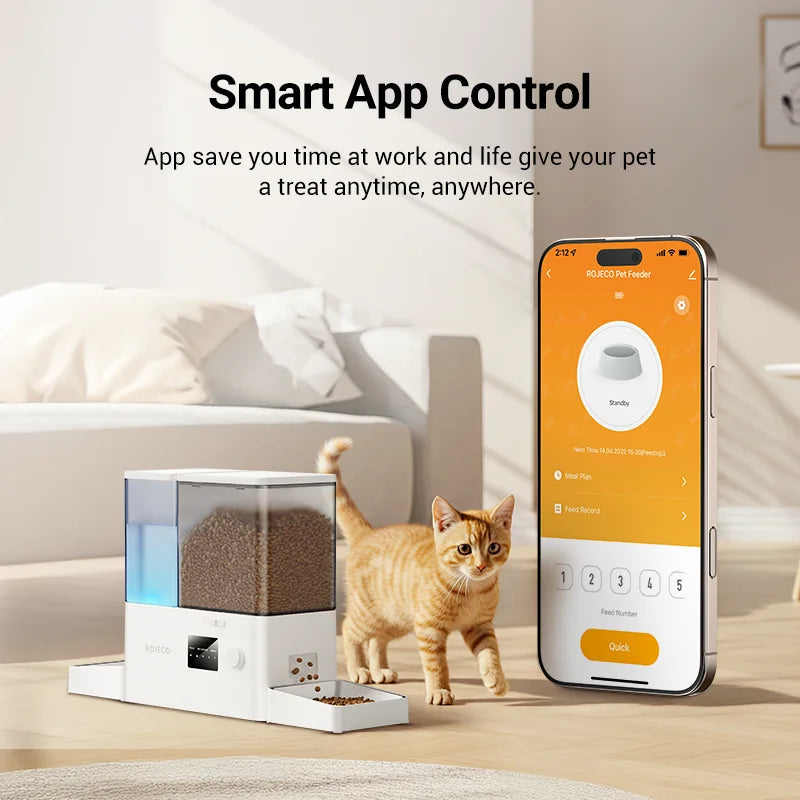 RojecoSmart™ – Distributeur Automatique Connecté Nourriture & Eau
